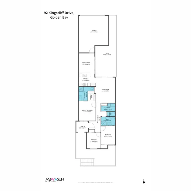 Floorplan of Homely house listing, 92 Kingscliff Drive, Golden Bay WA 6174