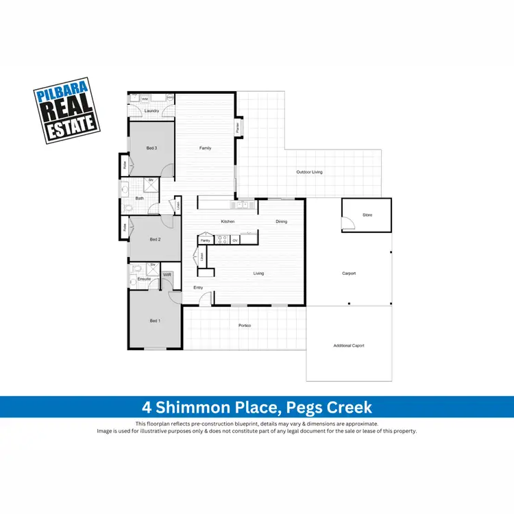 Floorplan of Homely house listing, 4 Shimmon Place, Pegs Creek WA 6714