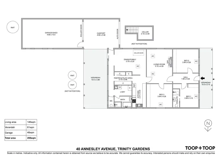 Floorplan of Homely house listing, 40 Annesley Avenue, Trinity Gardens SA 5068