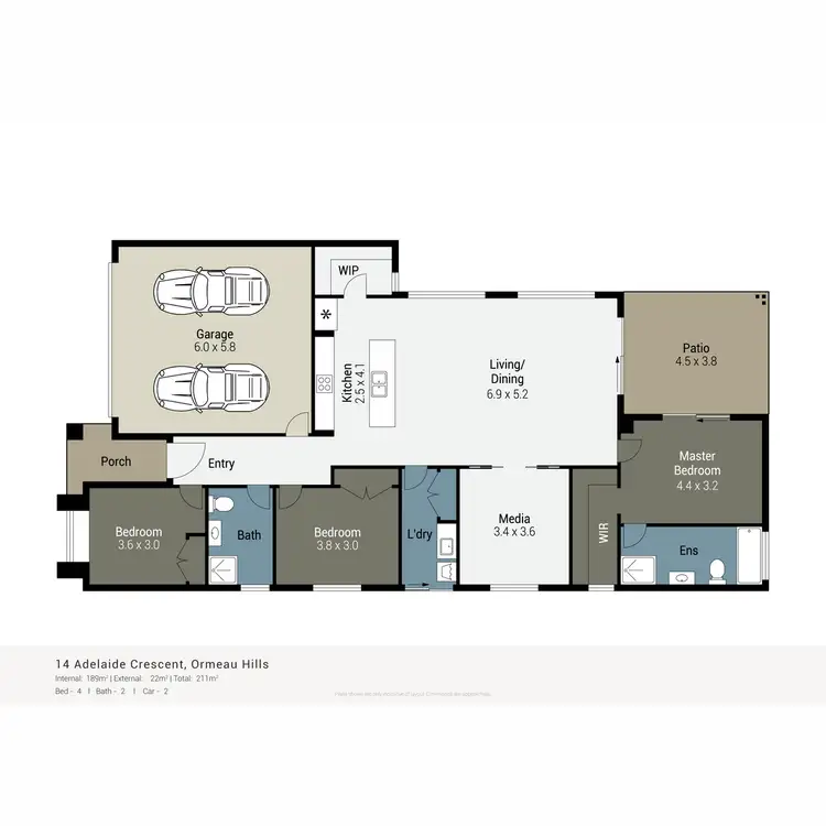 Floorplan of Homely house listing, 14 Adelaide Crescent, Ormeau Hills QLD 4208