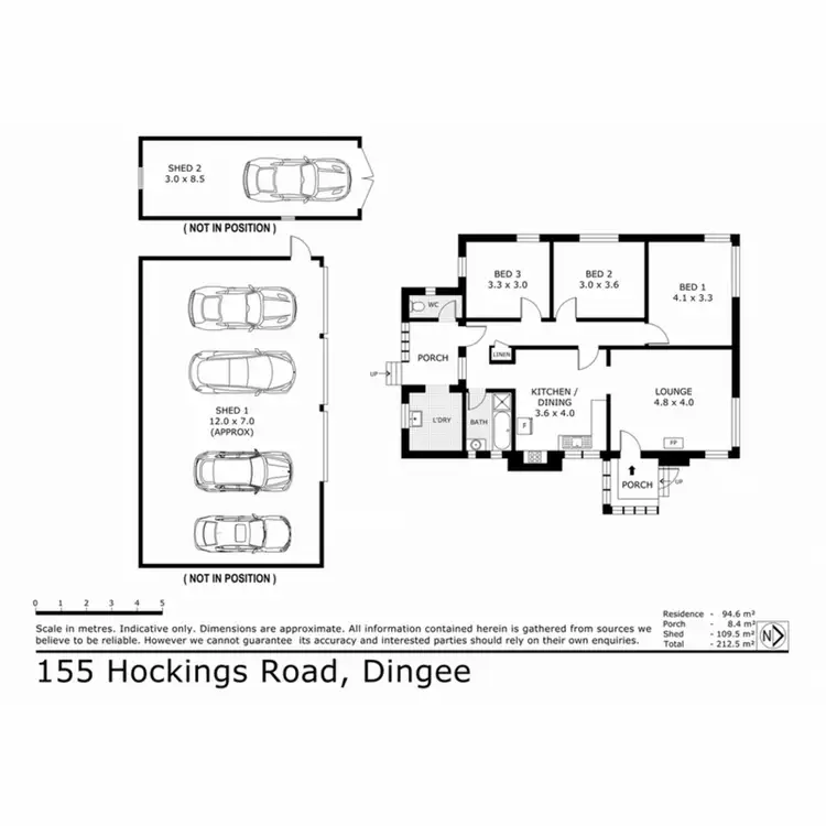 Floorplan of Homely house listing, 155 Hockings Road, Dingee VIC 3571