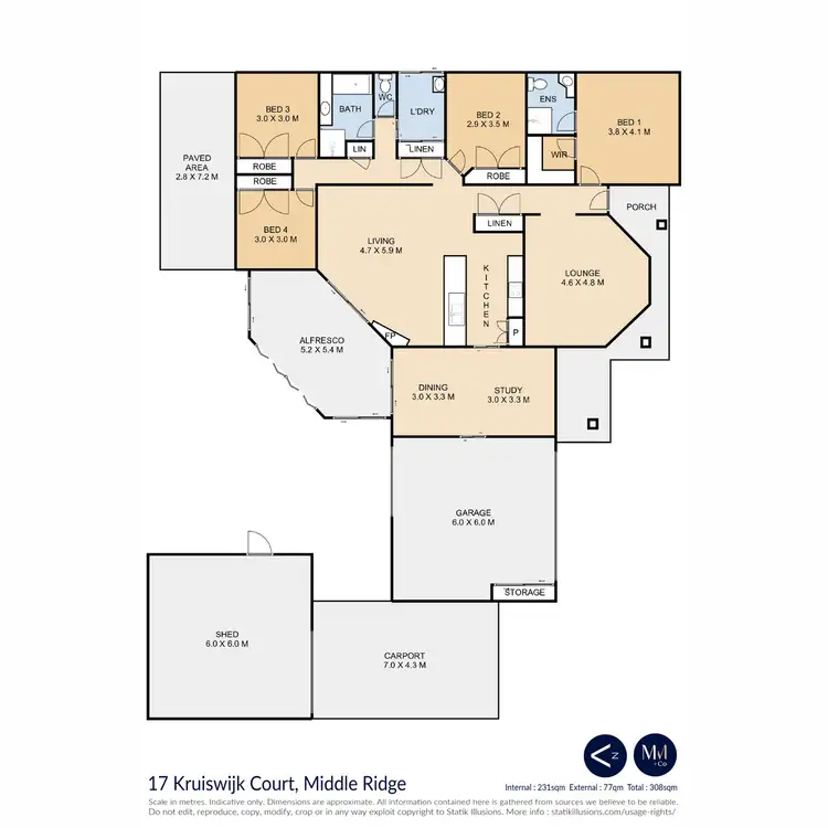 Floorplan of Homely house listing, 17 Kruiswijk Court, Middle Ridge QLD 4350