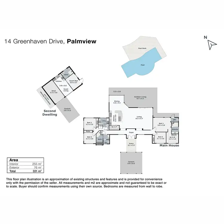 Floorplan of Homely house listing, 14 Greenhaven Drive, Palmview QLD 4553