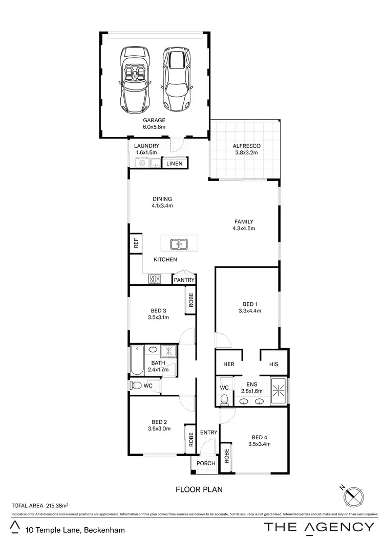 Floorplan of Homely house listing, 10 Temple Lane, Beckenham WA 6107