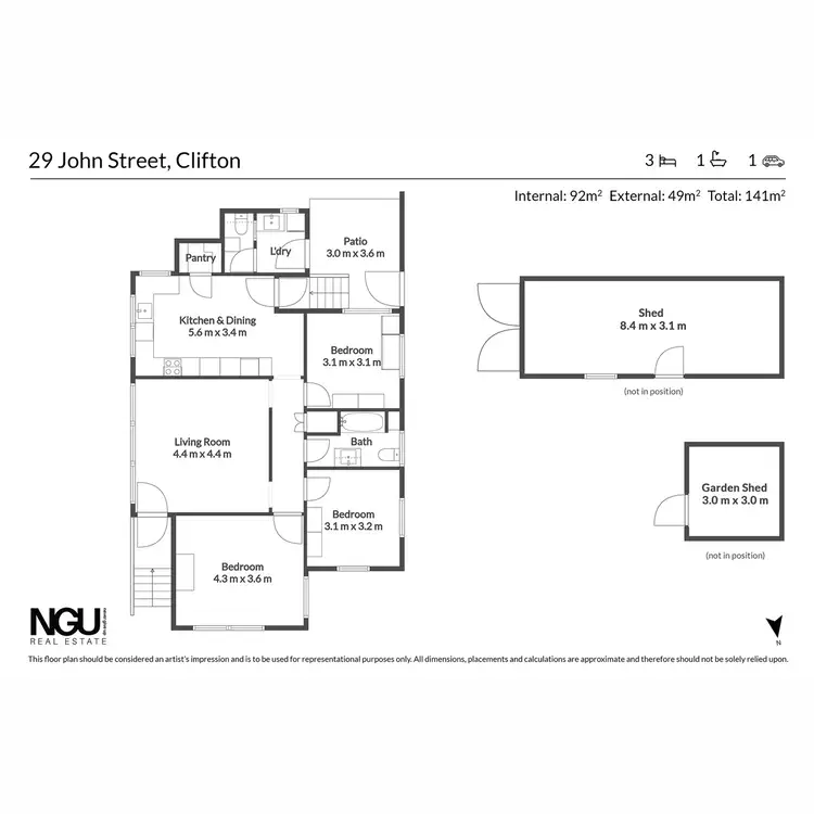 Floorplan of Homely house listing, 29 John, Clifton QLD 4361