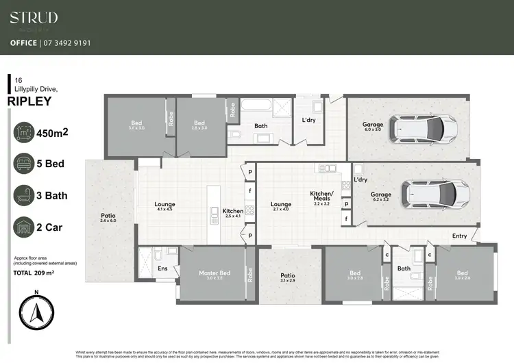 Floorplan of Homely house listing, 16 Lillypilly Drive, Ripley QLD 4306