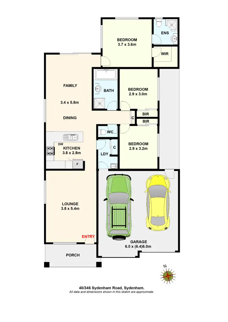 Floorplan of Homely unit listing, 40/346 Sydenham Road, Sydenham VIC 3037