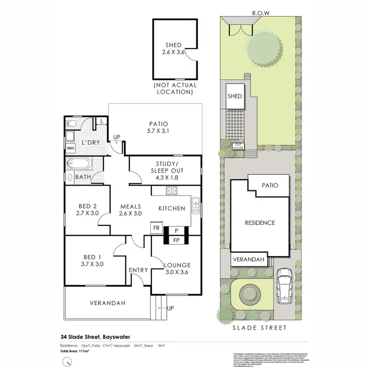 Floorplan of Homely house listing, 34 Slade Street, Bayswater WA 6053