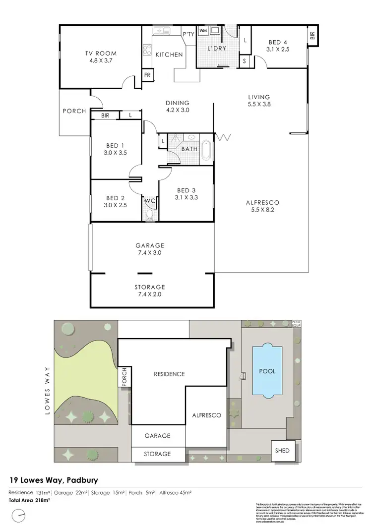 Floorplan of Homely house listing, 19 Lowes Way, Padbury WA 6025