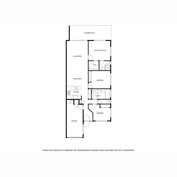 Floorplan of Homely semi-detached listing, 2/25 Leichardt Avenue, Rothwell QLD 4022