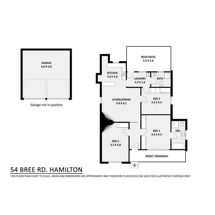Floorplan of Homely house listing, 54 Bree Road, Hamilton VIC 3300