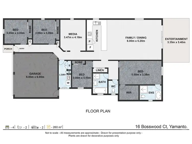 Floorplan of Homely house listing, 16 Bosswood Court, Yamanto QLD 4305