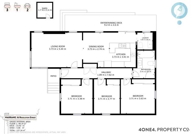 Floorplan of Homely house listing, 16 Resolution Street, Warrane TAS 7018