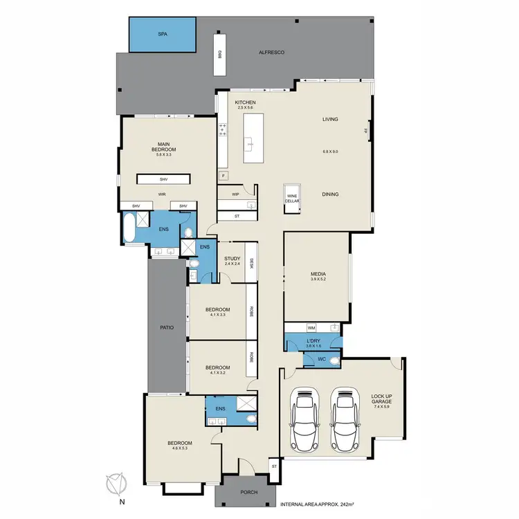 Floorplan of Homely house listing, 27 Angophora Drive, Pokolbin NSW 2320