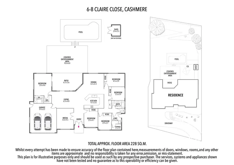 Floorplan of Homely house listing, 6-8 Claire Close, Cashmere QLD 4500