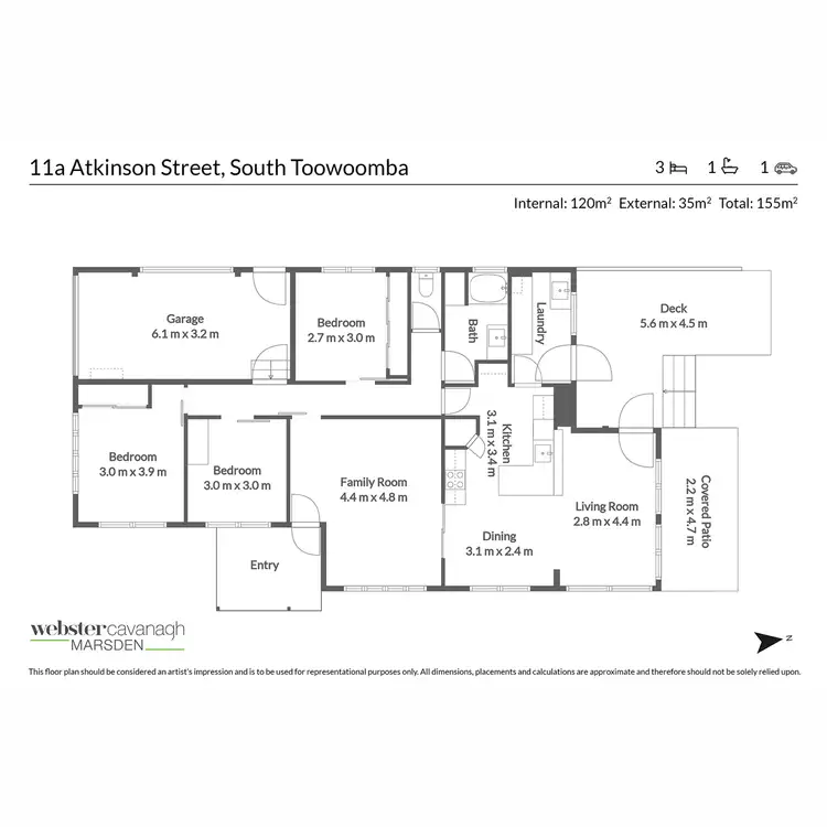 Floorplan of Homely house listing, 11a Atkinson Street, South Toowoomba QLD 4350