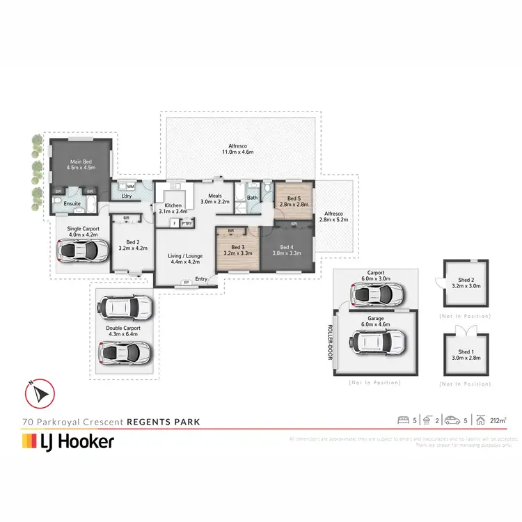 Floorplan of Homely house listing, 70 Parkroyal Crescent, Regents Park QLD 4118