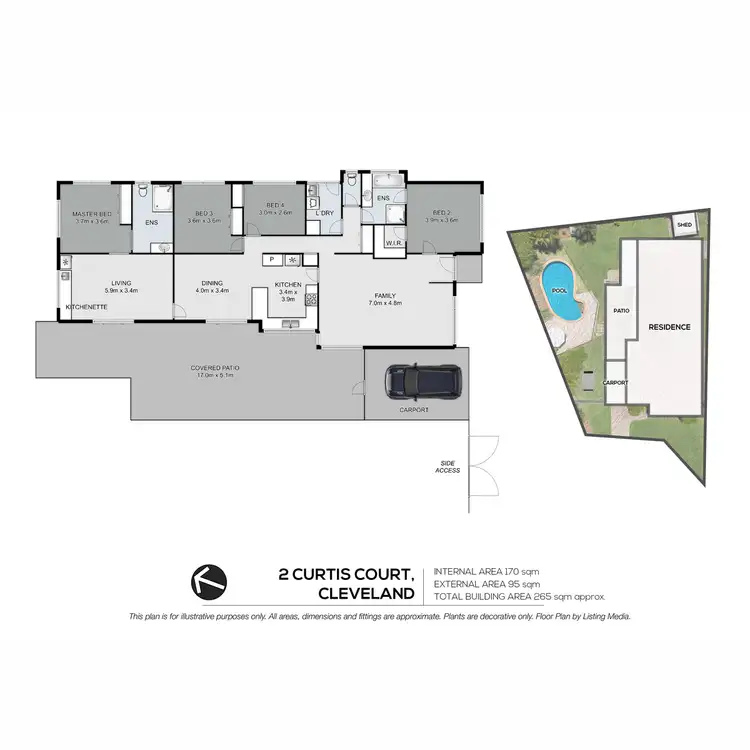 Floorplan of Homely house listing, 2 Curtis Court, Cleveland QLD 4163
