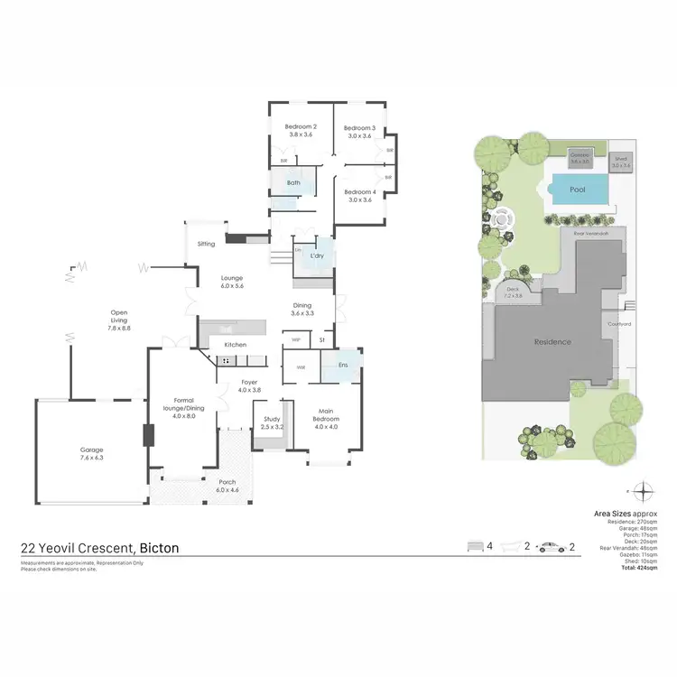 Floorplan of Homely house listing, 22 Yeovil Crescent, Bicton WA 6157