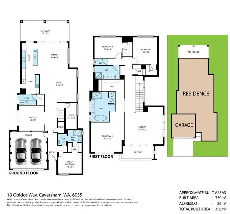 Floorplan of Homely house listing, 18 Obidos Way, Caversham WA 6055