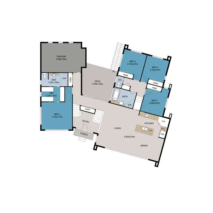 Floorplan of Homely house listing, 5 Eucalyptus Place, Kirkwood QLD 4680