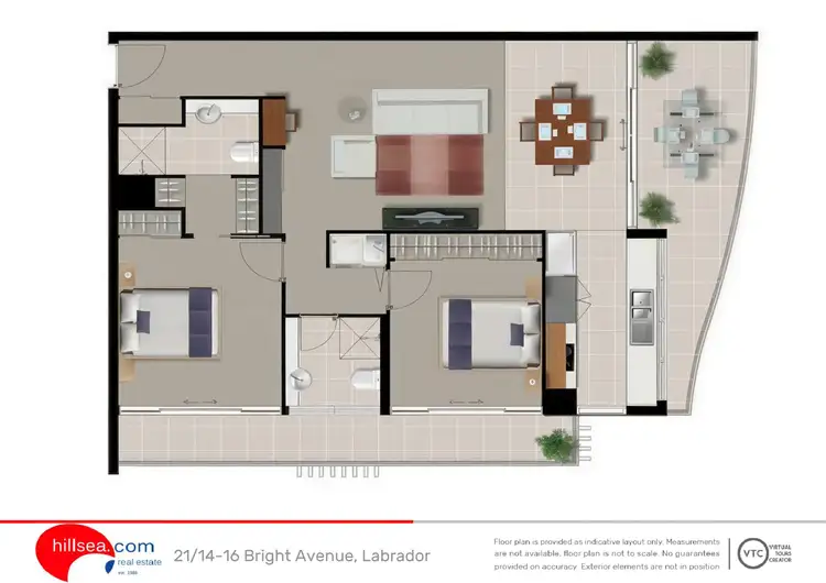 Floorplan of Homely apartment listing, 21/14-16 Bright Avenue, Labrador QLD 4215