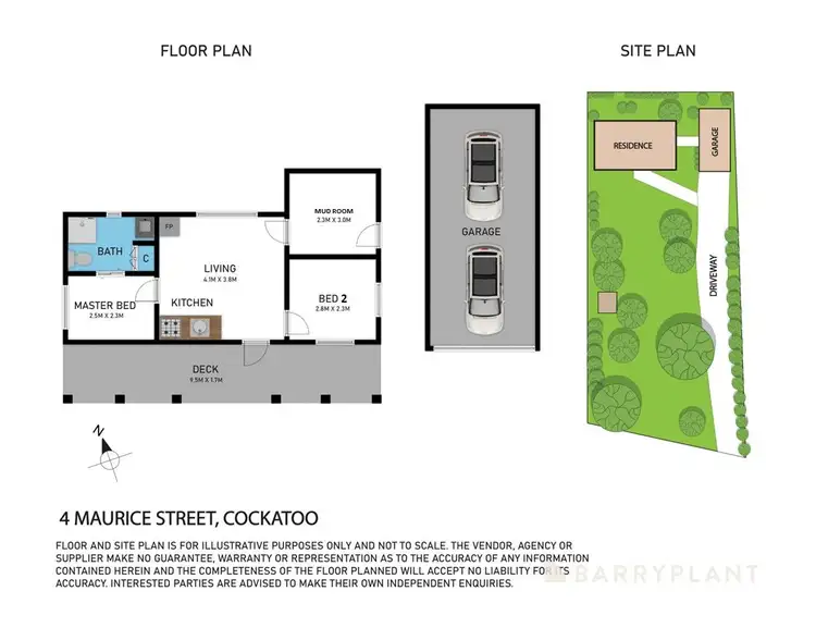 Floorplan of Homely house listing, 4 Maurice Street, Cockatoo VIC 3781