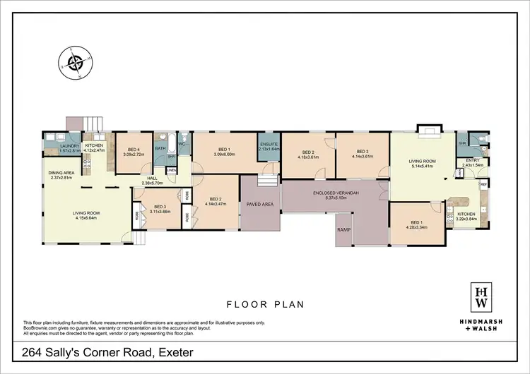 Floorplan of Homely rural property listing, 264 Sallys Corner Road, Exeter NSW 2579