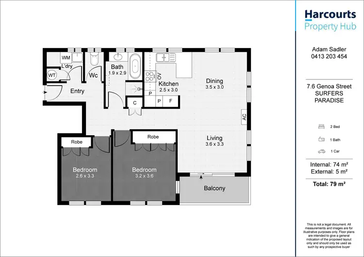 Floorplan of Homely unit listing, 7/6 Genoa Street, Surfers Paradise QLD 4217