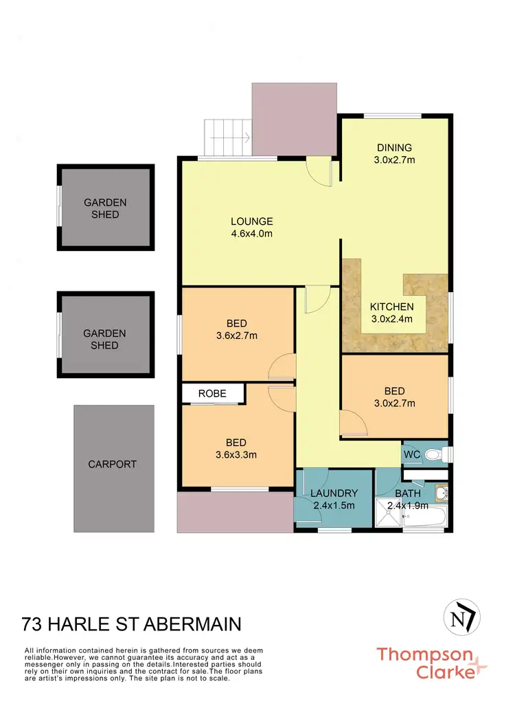 Floorplan of Homely house listing, 73 Harle Street, Abermain NSW 2326