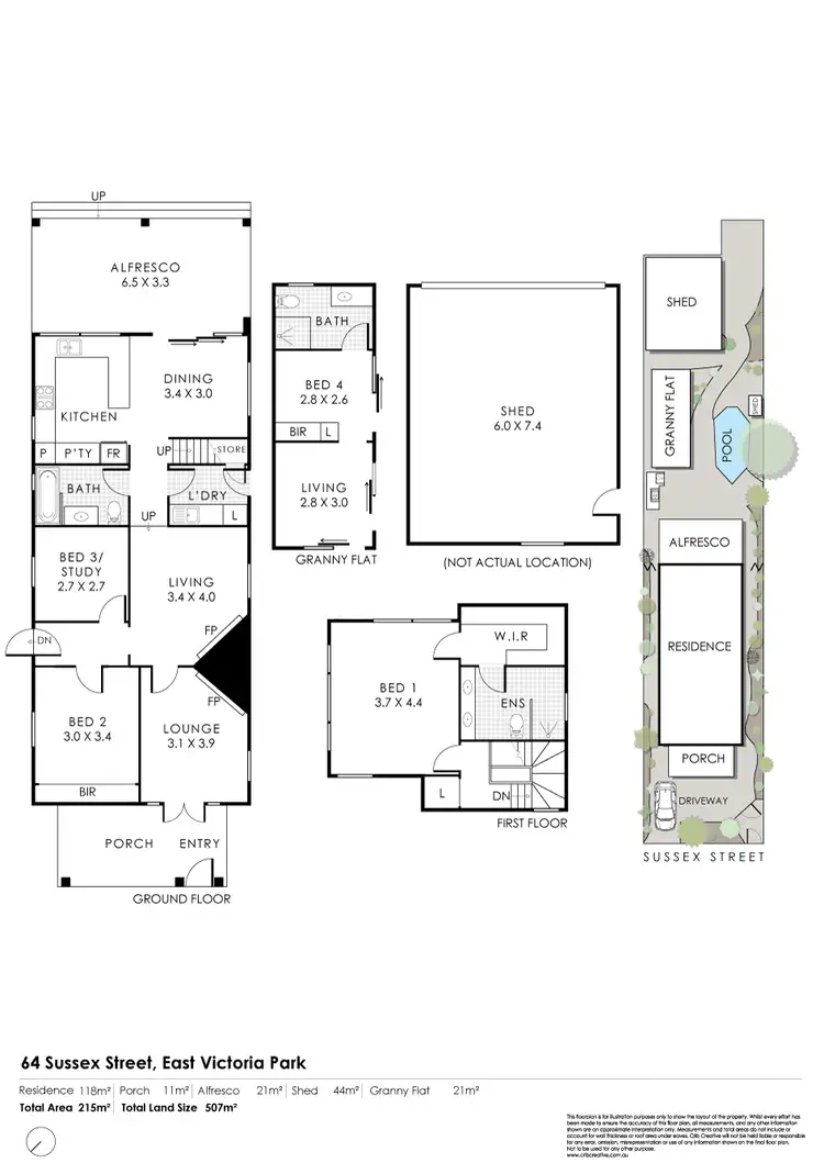 Floorplan of Homely house listing, 64 Sussex Street, East Victoria Park WA 6101