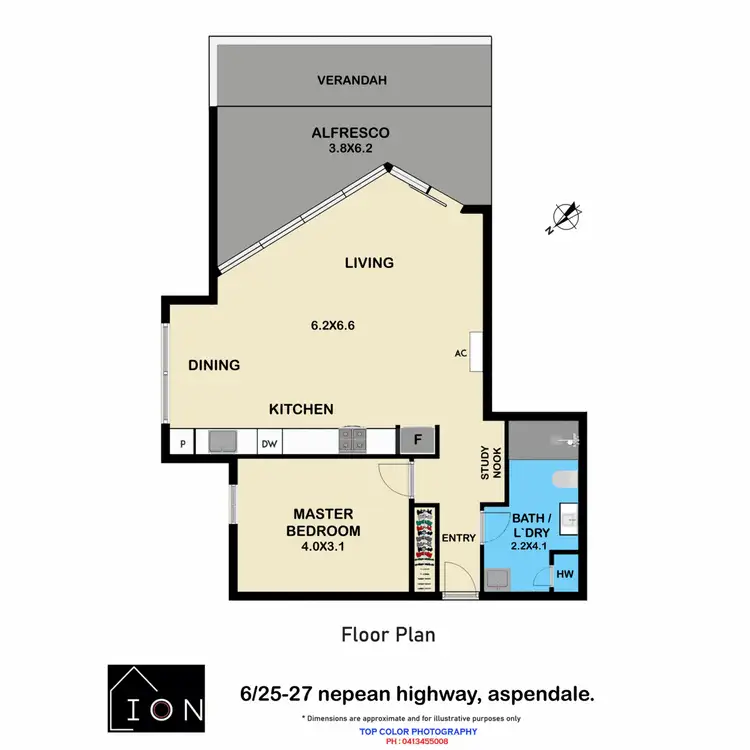 Floorplan of Homely apartment listing, 6/25-27 Nepean Highway, Aspendale VIC 3195