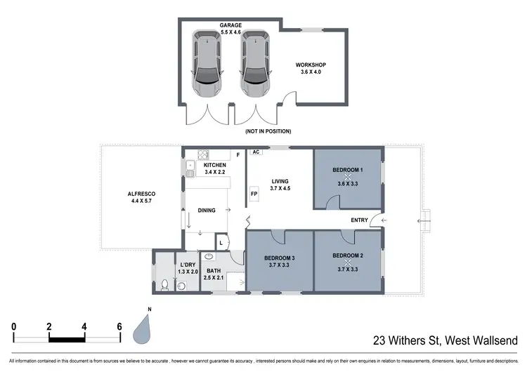 Floorplan of Homely house listing, 23 Withers Street, West Wallsend NSW 2286