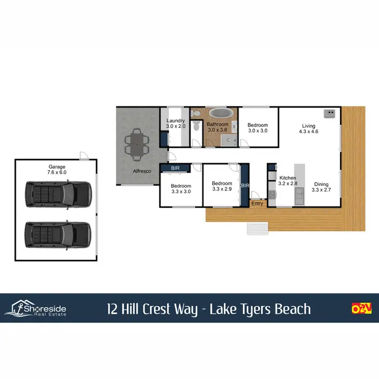 Floorplan of Homely house listing, 12 Hill Crest Way, Lake Tyers Beach VIC 3909