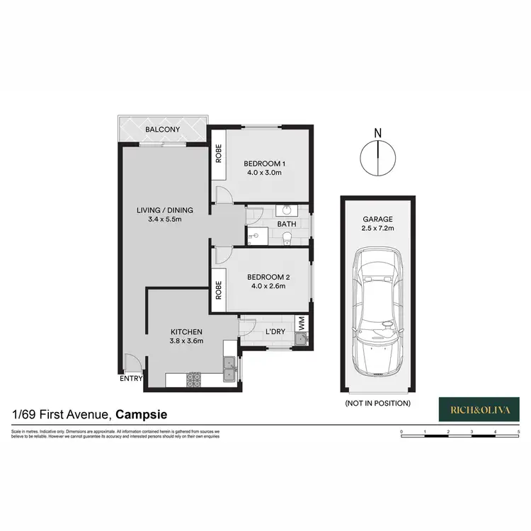 Floorplan of Homely apartment listing, 1/69-71 First Avenue.,, Campsie NSW 2194