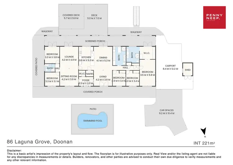 Floorplan of Homely rural property listing, 86 Laguna Grove, Doonan QLD 4562