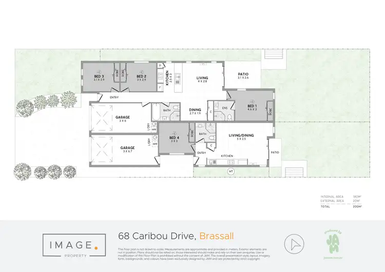 Floorplan of Homely house listing, 68 Caribou Drive, Brassall QLD 4305