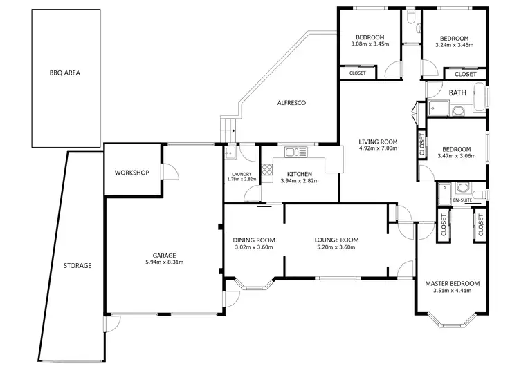 Floorplan of Homely house listing, 5 McMahon Place, Wodonga VIC 3690
