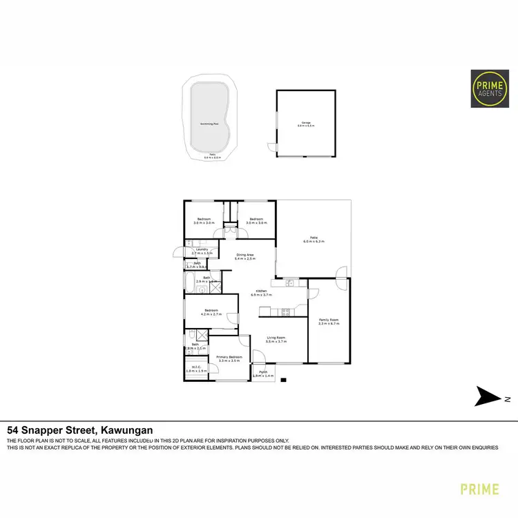 Floorplan of Homely house listing, 54 Snapper Street, Kawungan QLD 4655
