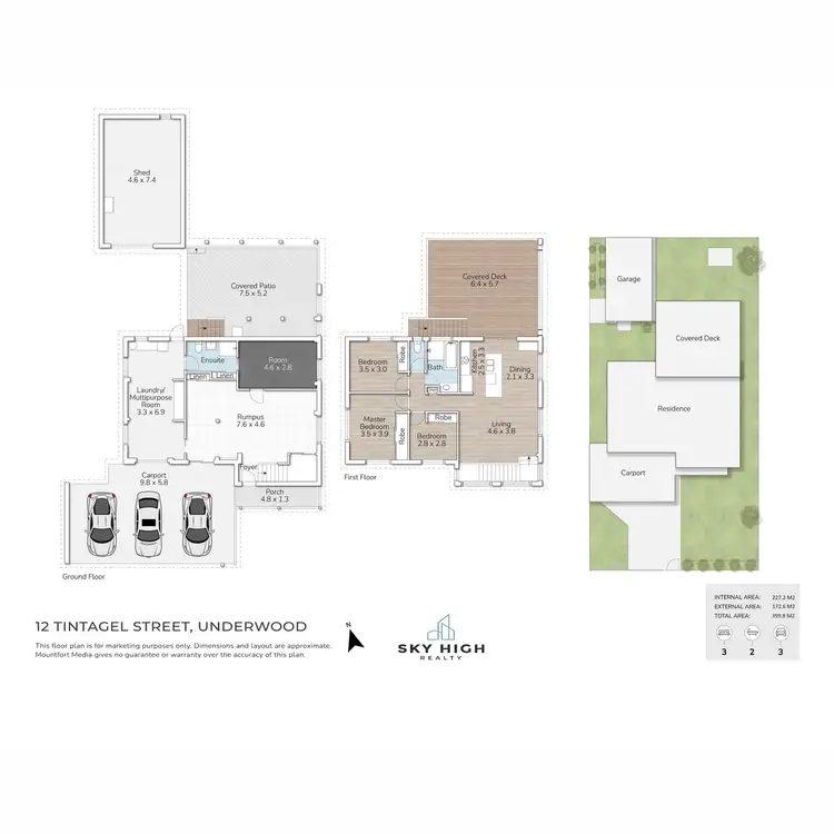 Floorplan of Homely house listing, 12 Tintagel Street, Underwood QLD 4119