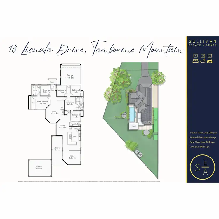 Floorplan of Homely house listing, 18-20 Licuala Drive, Tamborine Mountain QLD 4272