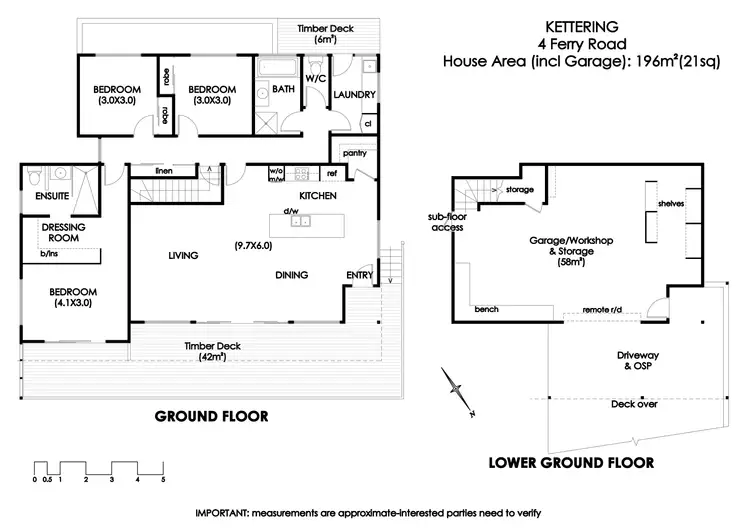 Floorplan of Homely house listing, 4 Ferry Road, Kettering TAS 7155