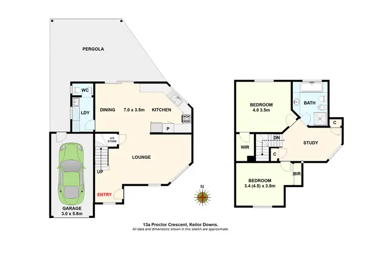 Floorplan of Homely house listing, 13a Proctor Crescent, Keilor Downs VIC 3038