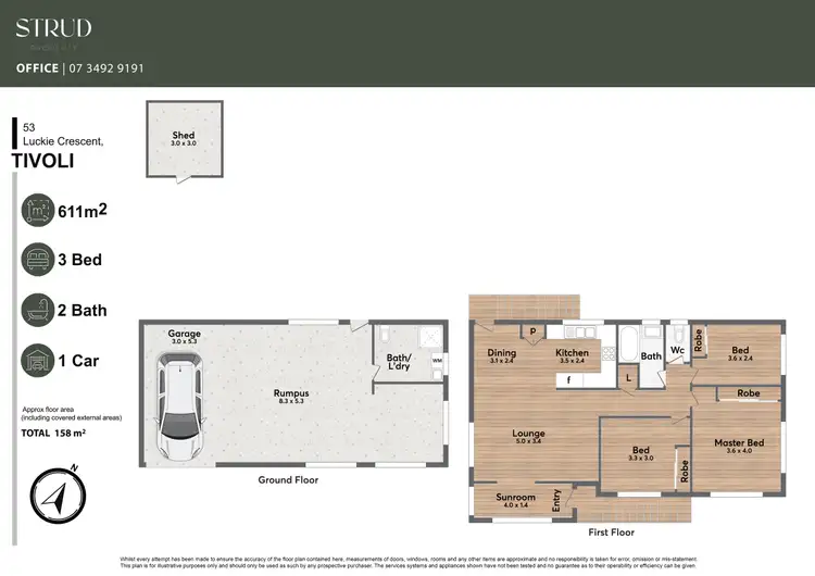 Floorplan of Homely house listing, 53 Luckie Crescent, Tivoli QLD 4305