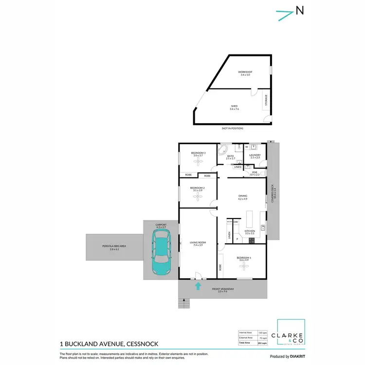 Floorplan of Homely house listing, 1 Buckland Avenue, Cessnock NSW 2325