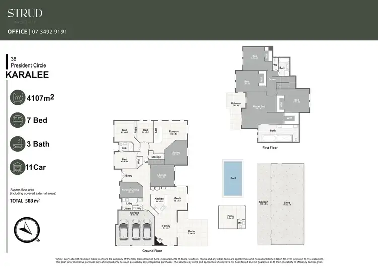Floorplan of Homely house listing, 38 President Circle, Karalee QLD 4306