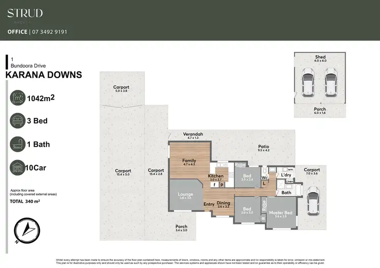 Floorplan of Homely house listing, 1 Bundoora Drive, Karana Downs QLD 4306