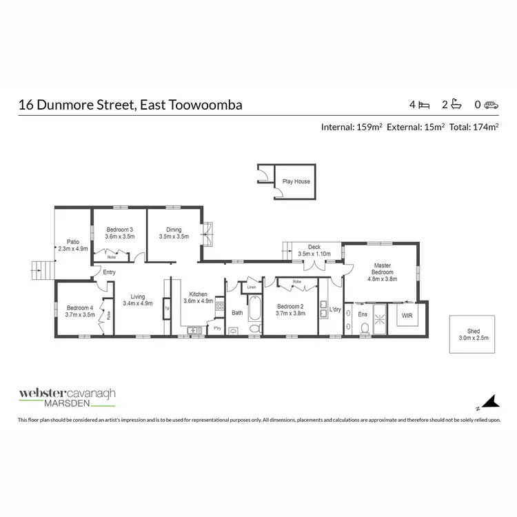 Floorplan of Homely house listing, 16 Dunmore Street, East Toowoomba QLD 4350