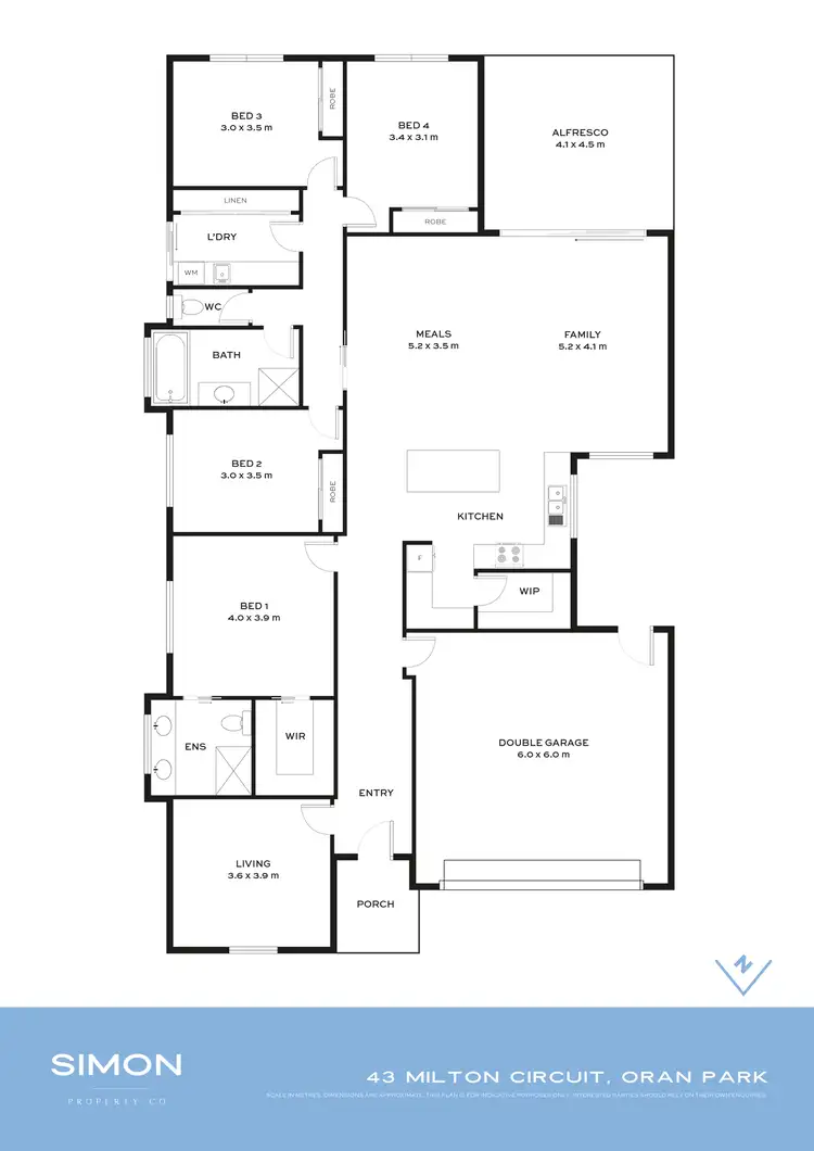 Floorplan of Homely house listing, 43 Milton Circuit, Oran Park NSW 2570