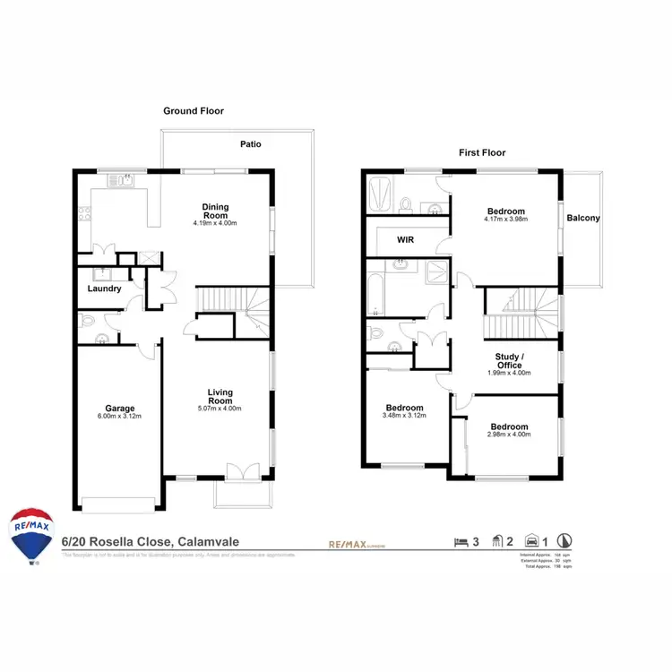 Floorplan of Homely townhouse listing, 6/20 Rosella Close, Calamvale QLD 4116